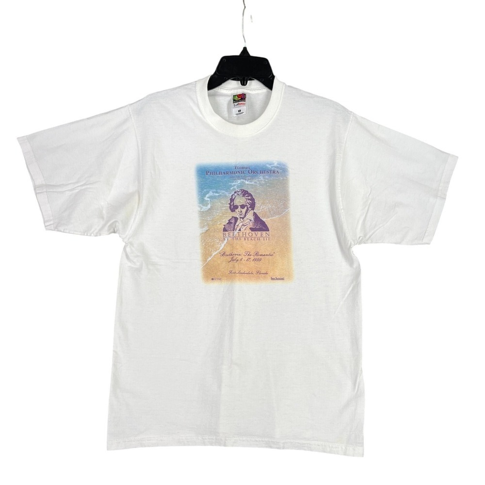 Beethoven Concert Tee Mens M 90s Music Orchestra‎ Vintage Art Graphic Streetwear